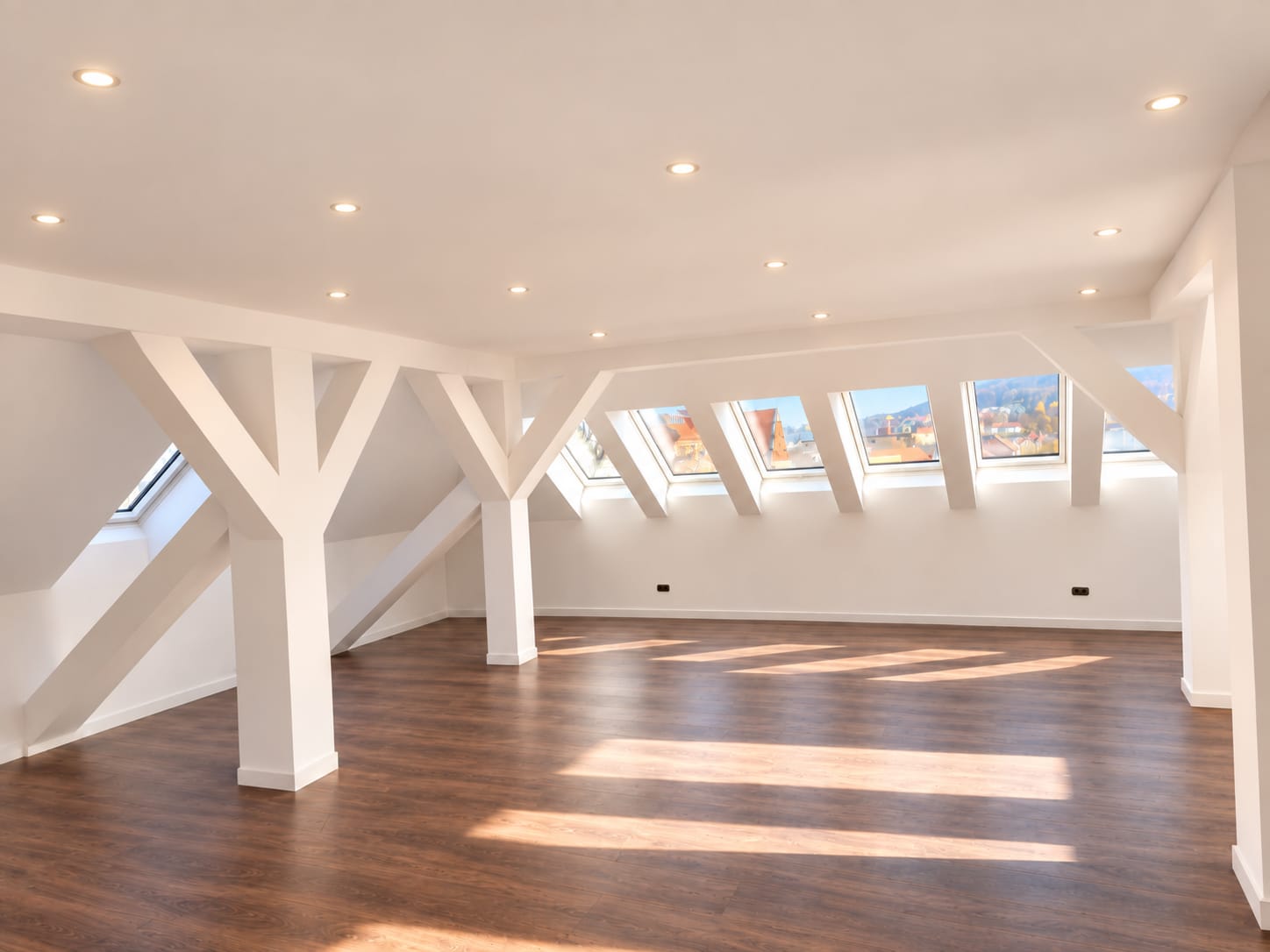 Lichte renovatie met nieuwe vloer en strak plafond